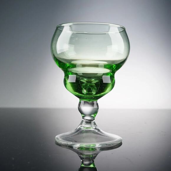 Vintage Set of 5 Handblown Cordial Glasses - Picture 2 of 4